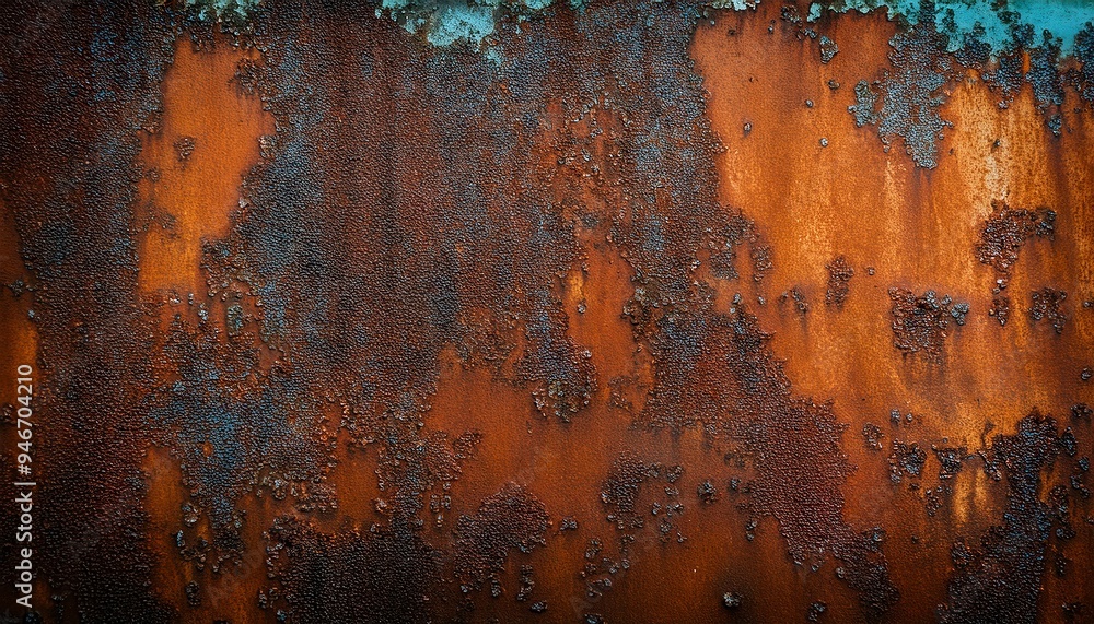 Abstract corroded rusty metal background, texture of rusty metal background. Generated image