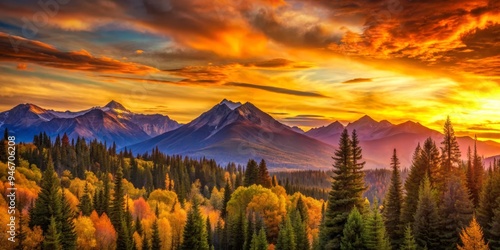 Golden Hour Majesty A Vivid...
