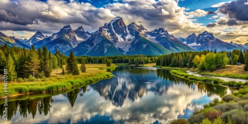 Grand Teton Reflections in ...