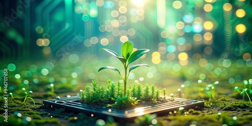 Green Sprout Emerging from ...