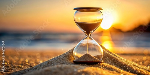Hourglass Sunset on Sandy B...