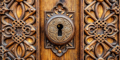 Intricate Carved Wooden Doo...
