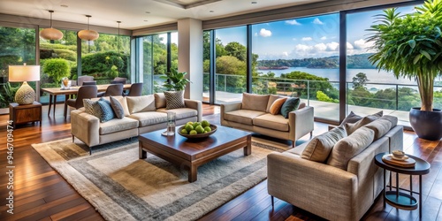 Luxurious Living Room with ...