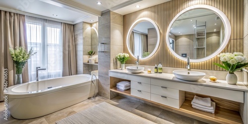 Modern Bathroom with Circul...