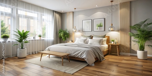 Modern Bedroom Interior Des...