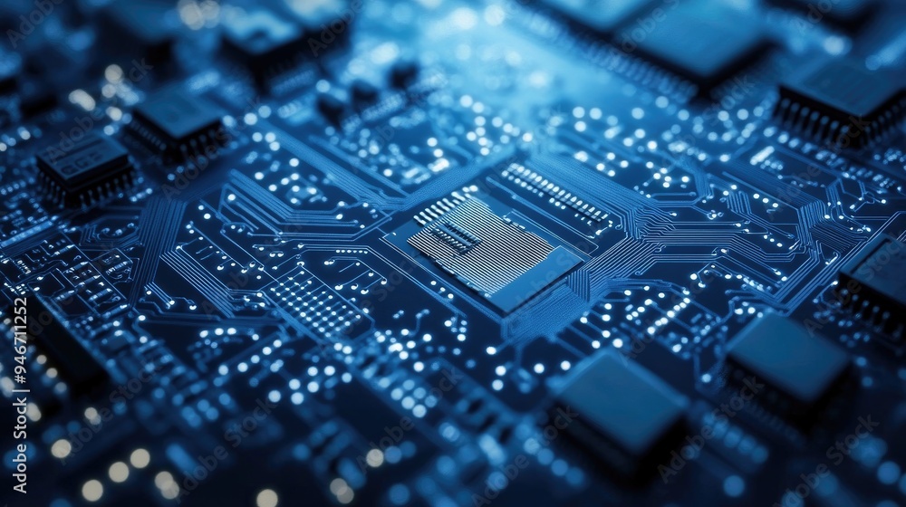 Close-up of a circuit board. Perfect for tech, innovation, or digital concepts. Close-up of a circuit board. Perfect for tech, innovation, or digital concepts.