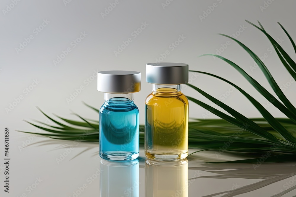 Organic Molecular Structure and Wetness in Skincare Vials Organic Molecular Structure and Wetness in Skincare Vials
