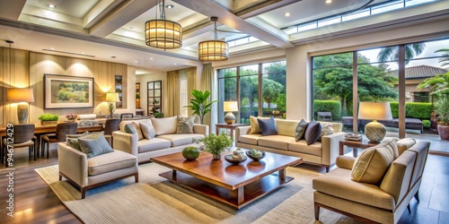 Modern Living Room with Nat...