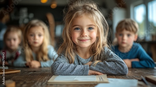 children in classroom
