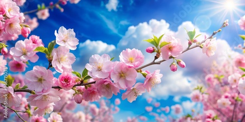 Pink Cherry Blossom Branch ...