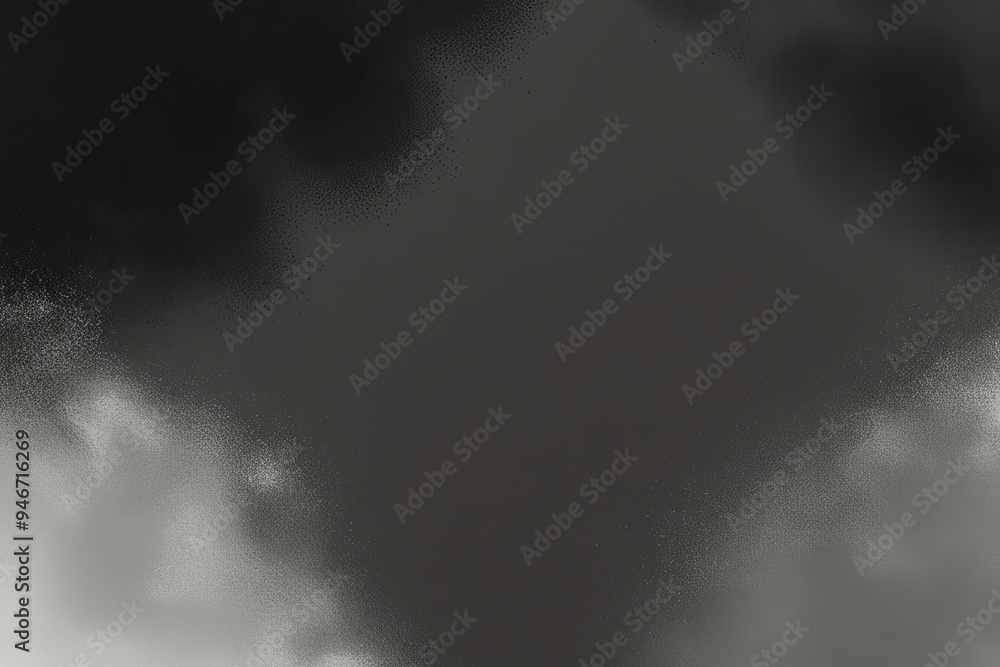 Fototapeta premium Black and White Charcoal Soft Gradient Background with Abstract Noise Texture