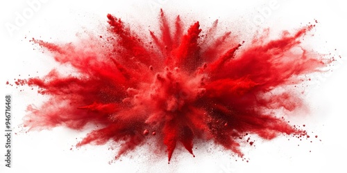 Red Powder Explosion, Abstr...