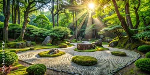 Serene Stone Path Through S...