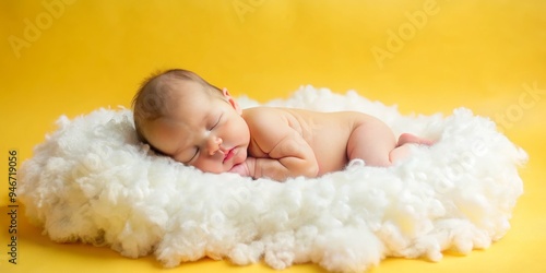 Sleeping Baby on a Cloud of...