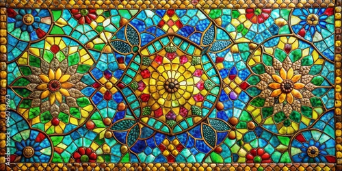 Stained Glass Floral Patter...