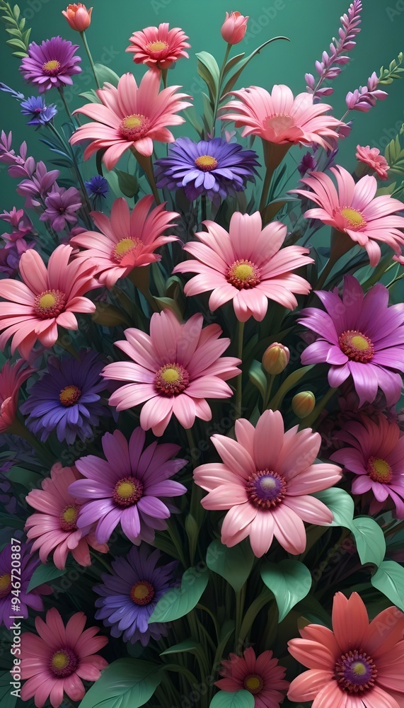 3d wallpaper An abstract floral background 3d wallpaper An abstract floral background