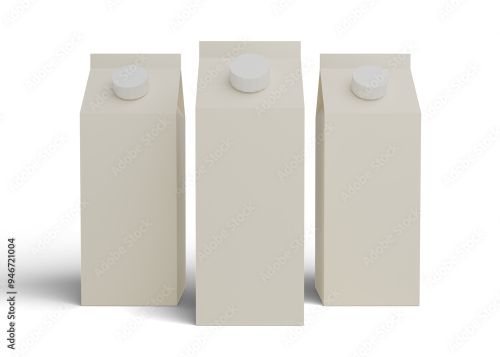 Organic milk carton mockup Organic milk carton mockup
