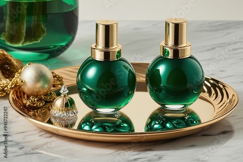 Luxurious Emerald Gel Capsules for Ultimate Skin Hydration and Moisturization photo