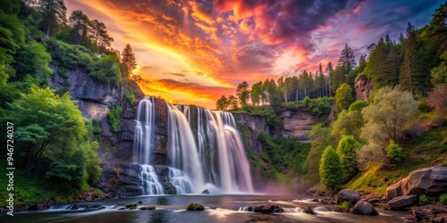 Waterfall Rhapsody A Majest...