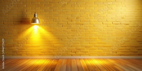 Yellow Brick Wall with Hang...