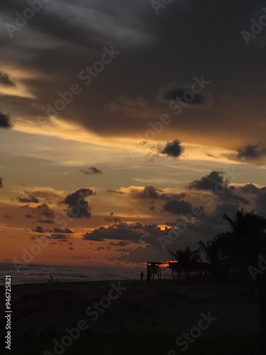 sunset at the beach