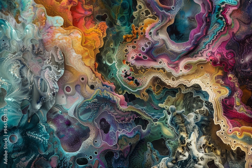 An intricate fractal pattern of swirling colors and shapes An intricate fractal pattern of swirling colors and shapes