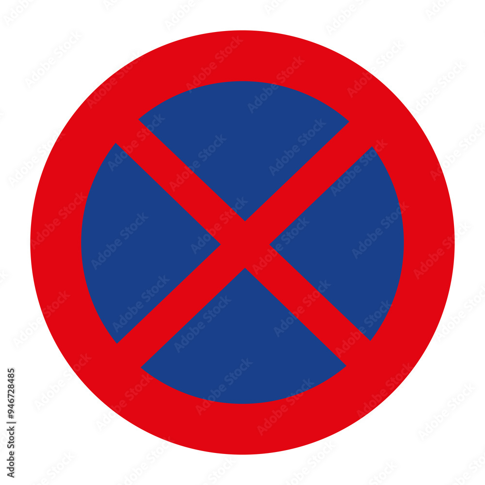 RESTRICTION SIGNS, R-307 - No stopping or parking - PNG RESTRICTION SIGNS, R-307 - No stopping or parking - PNG