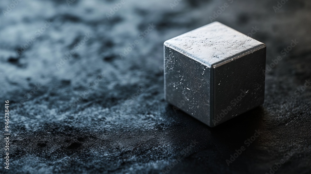 a close up of a cube on a black surface a close up of a cube on a black surface