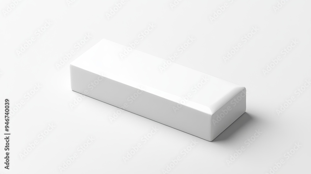 a white rectangular object on a white surface a white rectangular object on a white surface