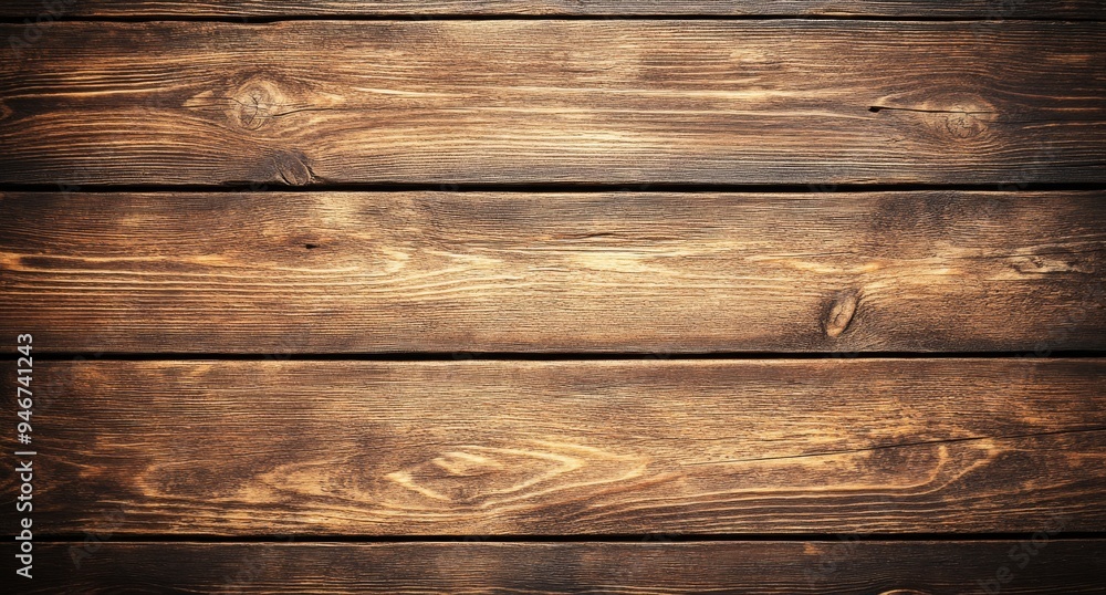 Fototapeta premium A rustic wood background with a rough surface and a nature pattern. Backdrop: Vintage wooden timbers with cracks.