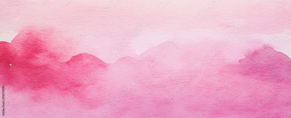 Obraz premium Handdrawn pink watercolor background with space for text. Valentine's Day concept.