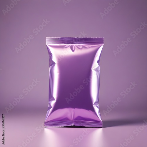 Purple Booster Pack Trading Cards Packaging Mockup Plastic Background Graphic Colorful Design