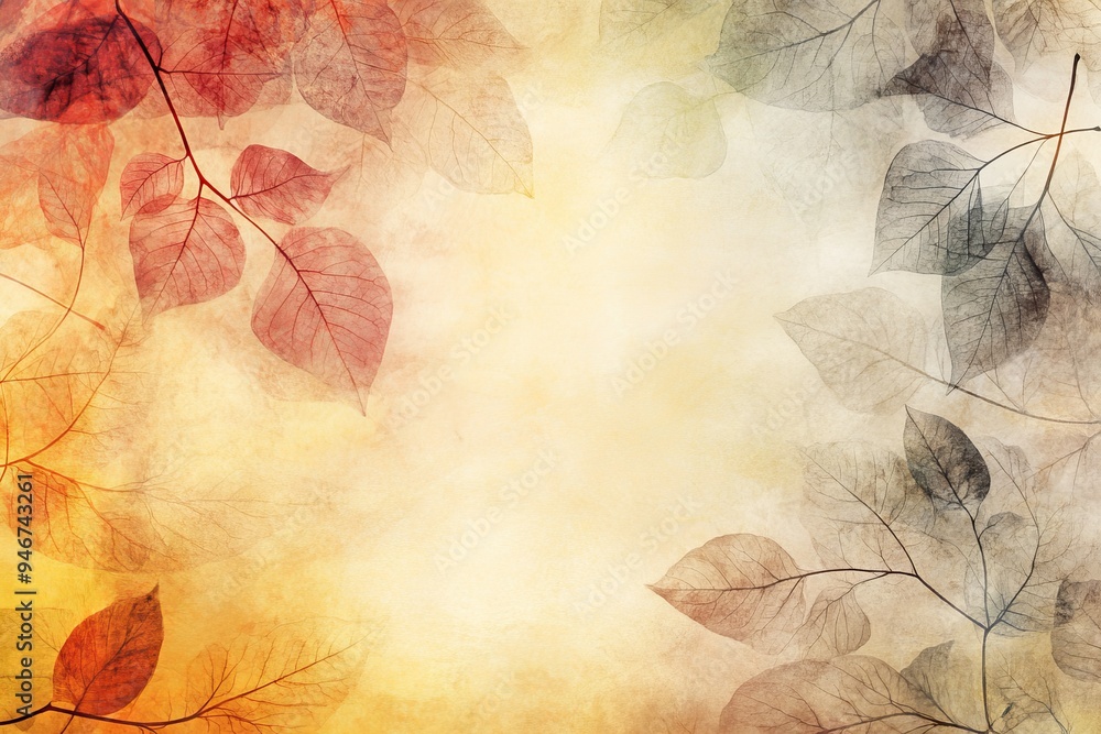 Fototapeta premium A background of old leaves that are transparent and delicate