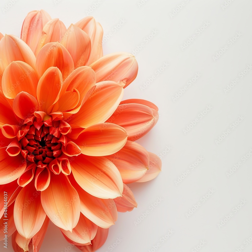 dahlias on white background. dahlias on white background.
