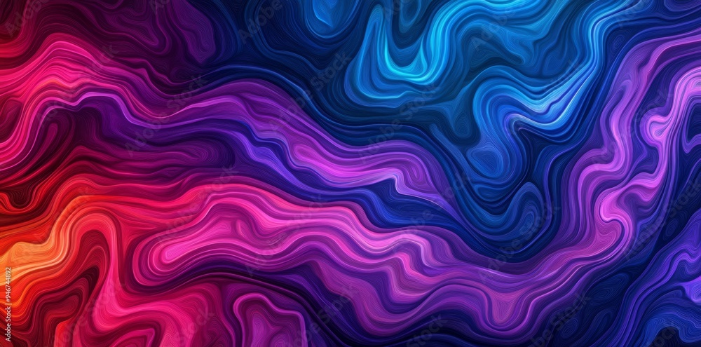 Illustration of a colorful wave rainbow background Illustration of a colorful wave rainbow background