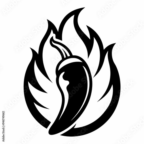 vector illustration of a fire flames