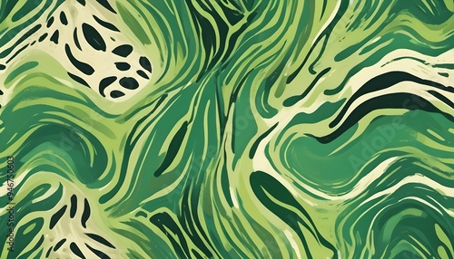 Animal Pattern Safari Jungle Wild Print Background Colorful Graphic Design