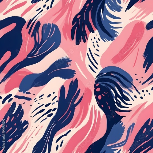 Animal Pattern Safari Jungle Wild Print Background Colorful Graphic Design