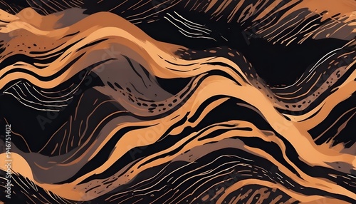 Animal Pattern Safari Jungle Wild Print Background Colorful Graphic Design