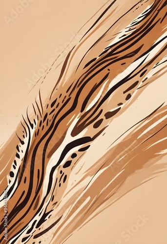 Animal Pattern Safari Jungle Wild Print Background Colorful Graphic Design