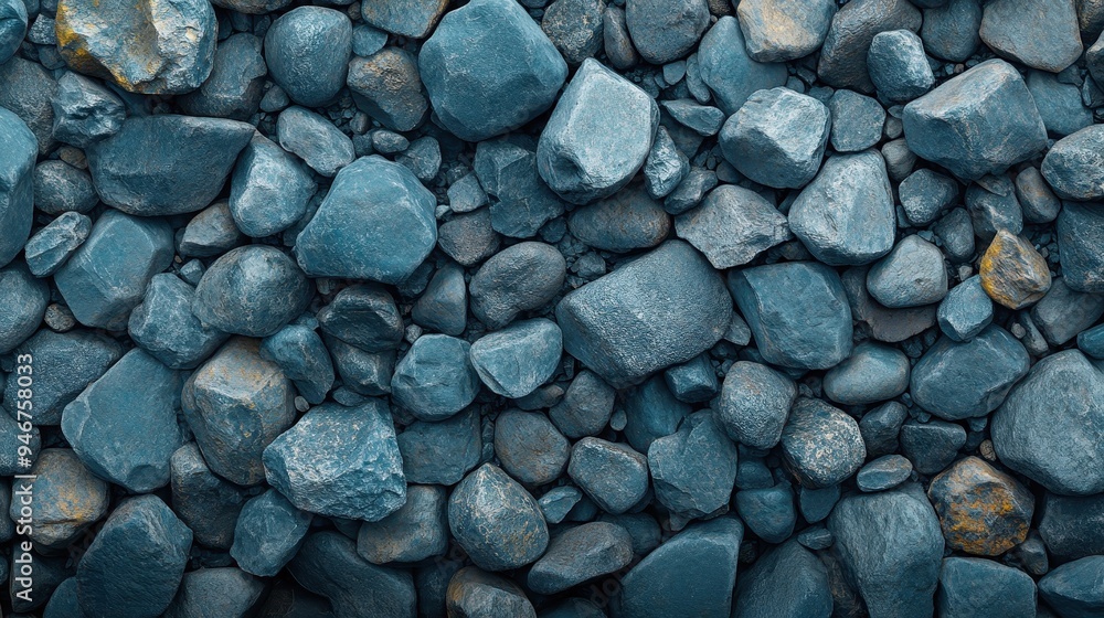 An artistic collection showing intricately arranged blue-colored stones and pebbles, highlighting their natural texture and smooth surface variations, perfect for backgrounds. An artistic collection showing intricately arranged blue-colored stones and pebbles, highlighting their natural texture and smooth surface variations, perfect for backgrounds.