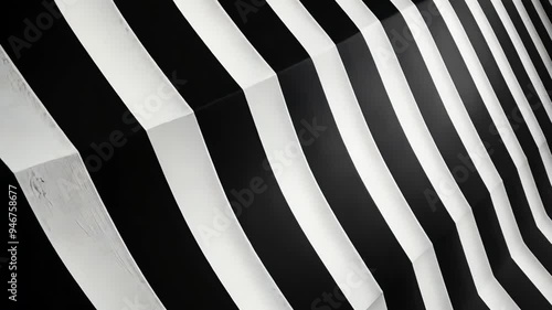 Wallpaper Mural Black and White Stripes Torontodigital.ca