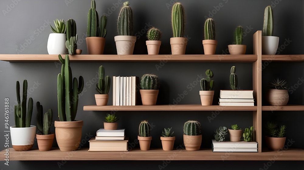A sleek and modern wooden clock is suspended on a textured sage green wall, complemented by a stack of books and a delicate potted plant on a shelf below. The image exudes a sense of simplicity and so A sleek and modern wooden clock is suspended on a textured sage green wall, complemented by a stack of books and a delicate potted plant on a shelf below. The image exudes a sense of simplicity and so