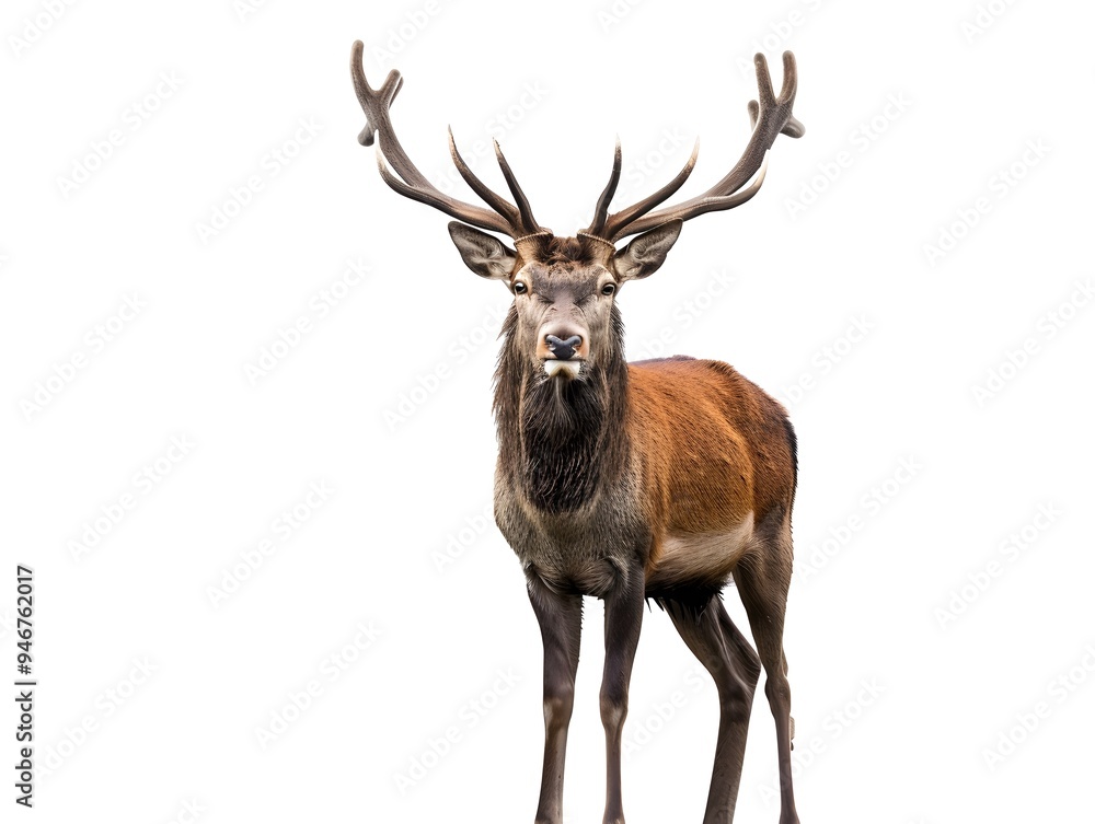 deer isolated on white background deer isolated on white background