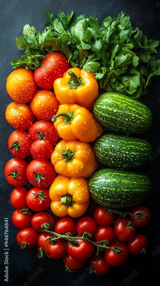 fresh vegetables on the table fresh vegetables on the table