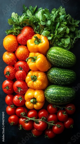 fresh vegetables on the table