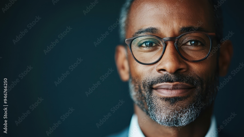 A man with glasses and gray hair, wearing a suit, stares thoughtfully into the camera against a dark background. He conveys a sense of wisdom and contemplation with his confident expression. A man with glasses and gray hair, wearing a suit, stares thoughtfully into the camera against a dark background. He conveys a sense of wisdom and contemplation with his confident expression.