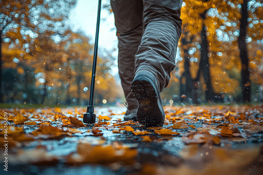 A person using a cane to assist with walking due to mobility issues, reflecting the challenges of conditions like multiple sclerosis or severe arthritis. A person using a cane to assist with walking due to mobility issues, reflecting the challenges of conditions like multiple sclerosis or severe arthritis.