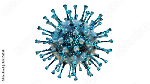 Virus isolated on white background
