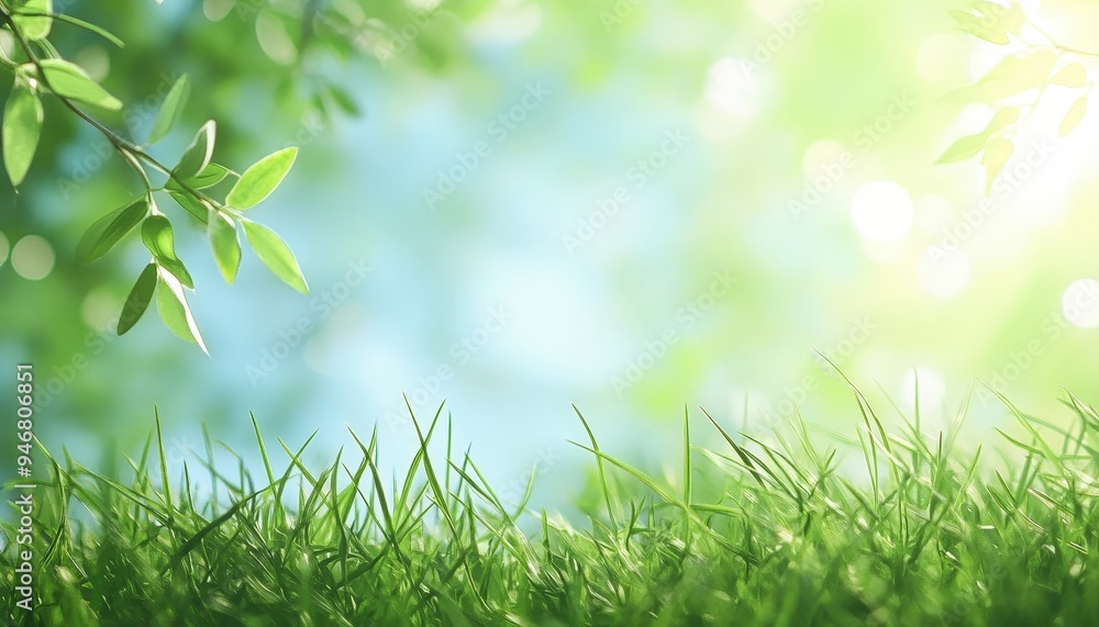 A serene natural scene featuring green grass and soft sunlight filtering through leaves. A serene natural scene featuring green grass and soft sunlight filtering through leaves.